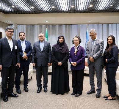 การประชุมระหว่าง Iran Vice President for Environmental Affairs  กับ Under-Secretary-General of the United Nations