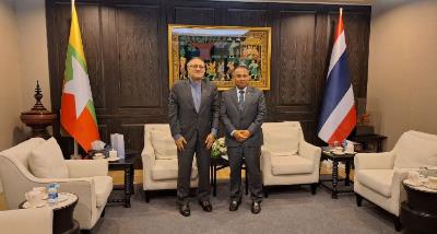 The Ambassadors of Iran and Myanmar discuss bilateral and multilateral relations